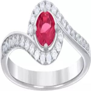 주얼스 바이 럭스 스털링 실버 여성 레드 화이트 큐빅지르코니아 패션 브라이덜 기념 결혼식 약혼 밴드