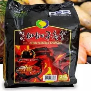 내츄럴 웰빙 바베큐참숯2kg 고기구이숯 여행