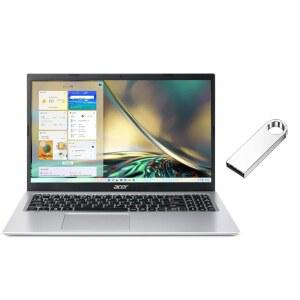 Acer Aspire 3 15.6 FHD 디스플레이 | 인텔 코어 i7-1165G7 2.8GHz 아이리스 Xe 그래픽 WiFi 블루부스 실버 8GB RAM 512GB SSD Windows 11 홈 64GB USB 플래시 드라이브 번들