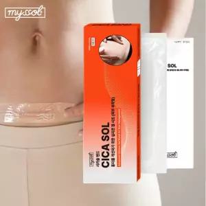 흉터 밴드 시카솔 15x3cm 실리콘 겔시트 화상 패인 관리 켈로이드 제왕절개 수술 제거후