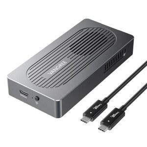 JHL9480 칩, Gen4 PCIe, 최대 7,000MB/s의 VANGREE 80Gbps M.2 NVMe SSD 인클로저, Thunderbolt 5 /4 /3, USB4 V2.0 /V1.0, USB 3.2 /3.0, 8TB 2280 /2260 /2242 /2230 M /B+M 키 지원
