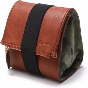 캔피스 미러리스 카메라 케이스 가죽 소형 가방 렌즈 파우치 사진 여행 야외 휴대용 보관 가방(DSLR 및 롱