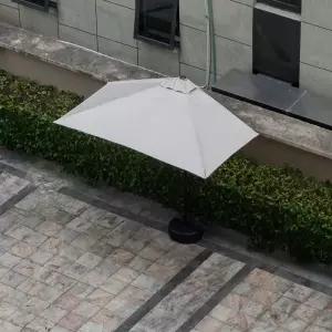 미니 파라솔 옥상 그늘막 야외 200x00cm/승강/녹색+8L물받침 폴딩 차단막 하프