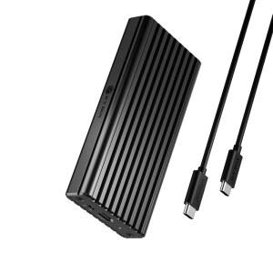 20Gbps M.2 NVMe SSD 인클로저, ICY BOX USB C 외장 3.2 Gen 2x2, 도구 없는 케이스, 2230 / 2242 2260 2280 드라이브 u2013 알루미늄, 플러그 앤 플레이와 호환 가능