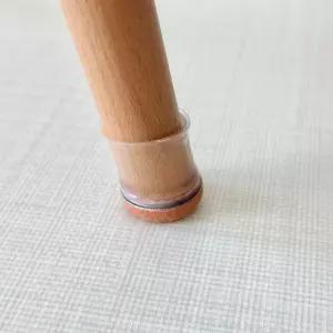 Lifebox 4p 투명 식탁 의자 발커버 원형S 다리커버 소음방지 캡 신발 양말 체어슈즈 패드 밤톨