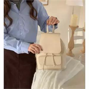 꾹상점1  여사친 미니 버킷 플랩 가방 배낭 데일리 레트로