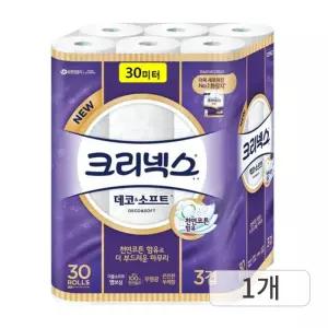 유한킴벌리 크리넥스 데코앤소프트 부케향 3겹 30m 30롤, 1팩