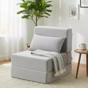 톡세이 접이식 소파 침대 베개가 있는 컨버터블 의자 매트리스 및 등받이 지지대 아파트 기숙사 거실 침실