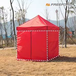 프리폼 캐노피천막 바람막이 벽면 1면 포장마차 가림막 방풍 그늘막 민자형 끈타입 2M