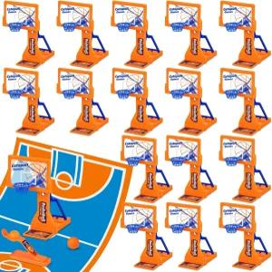 VioraWhite 16팩 농구 게임 장난감 테이블탑 슈팅 미니 데스크톱 선물 데스크 스트레스 해소 농구공 경품