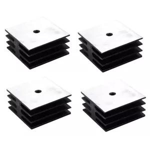 이지카고 KBPC 방열판 4피스 실버톤 브리지 정류기 35mm 냉각용 KBPC5010 KBPC2504 KBPC2510