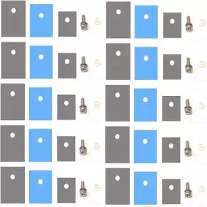 이지카고 10팩 TO220 히트싱크 절연체/장착 키트스크류+워셔+부싱+절연체 TO3P TO247 절연체 장착