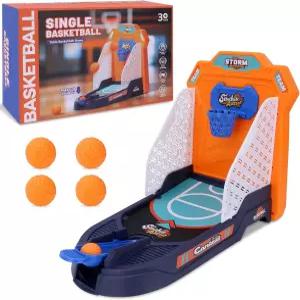 주황색과 파란색 색상 체계가 있는 스톰 솔로 농구 테이블 게임 프레스 스타트 디자인 실내 콘솔 4개의