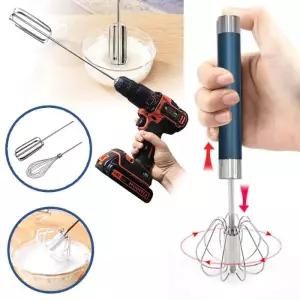 반자동 거품기 32cm 드릴용 믹싱날 전기드릴용 밀가루 반죽 거품기 휘핑기 4선 헤드 12선 헤드 반죽기 생크