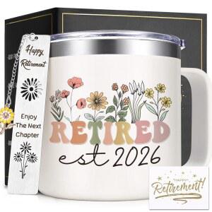 여성 위한 라이프카피도 은퇴 선물 2026 북마크가 달린 14온스 단열 커피 머그컵 엄마 할머니 선생님 간호사 동료를 생일 크리스마스