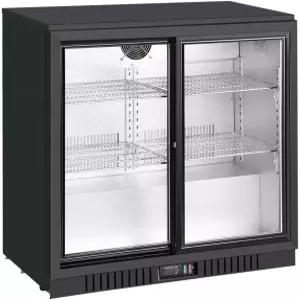 콜드라인 유니티 UBB2 36인치 카운터탑 투 슬라이딩 도어 머천다이징 바 쿨러상업용 전용