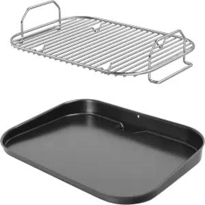 닌자 우드파이어 OG700 시리즈용 플랫 탑 그리들 플레이트 및 그릴 로스트 스탠드 XSKGRDPLT 야외 그릴용