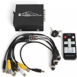 트럭 택시 차량용 128GB/CVBS 원격 2CH 미니 모바일 AHD DVR HD 5MP 2채널 듀얼 SD 카드 슬롯 지원