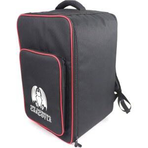 그리닝 가고일 - 프리미엄 휴대용 보드게임 보관 여행 가방 7가지 표준 보드 게임용 고품질 게이밍 캐리 케이스 이동 중에도 게임을 정리하고 보호하는 패딩 백팩 캐리어 (빨간색)