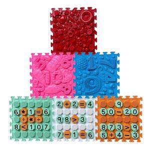 ORTO 네이처 감각 마사지 퍼즐 놀이 매트 u2013 연동 정형외과 바닥 타일 텍스처 (COUNT & PLAY 교육용 학습 게임)