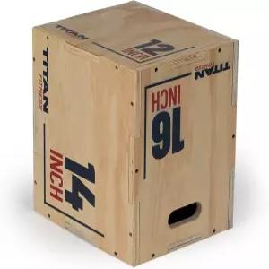 타이탄 피트니스 원목 청소년 플라요메트릭 박스 12인치 14인치 16인치 프로듀티 플라요 스텝업 스쿼트 홈