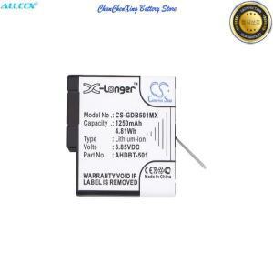 GOPRO Hero 567CHDHX-701 ASST1용 1250mAh 카메라 배터리 AHDBT-501 601-10197-00 601-27537-000