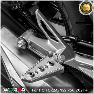 WOOGA 혼다 NSS 750 2021 + 리어 풋 페그 페달 승객 발판 키트 포르자 오토바이 부품