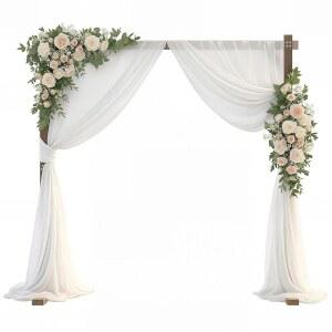 7.2피트 나무 웨딩 아치 네모 스퀘어 아버 배경 스탠드 예식 실내 야외 파티 제안 장면 가든 비치 포레스트 소박한 보호 장식