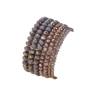 여성용 컬러풀 블링 보헤미안 스태킹 비드 팔찌 세트 멀티컬러 스트레치 비즈 스트랜드 랩 반짝이는 크리스탈 스테이트먼트 주얼리