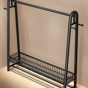 원룸용 미니 이동식 접이식 테이블 행거 협탁 목재 철제행거