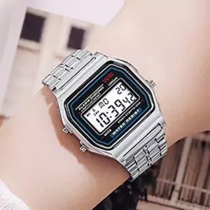 남성 여성 손목시계 패션 전자시계 디지털 사각 ovM6+6pOG