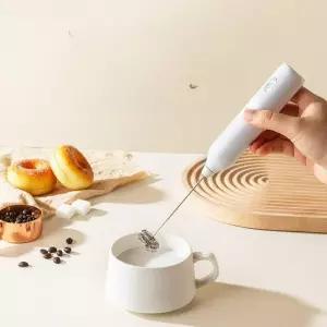 충전식 미니 핸드휘핑기 전동 무선 비터 거품기 소형 베이킹 밀크화이트 로코코 속도 계란