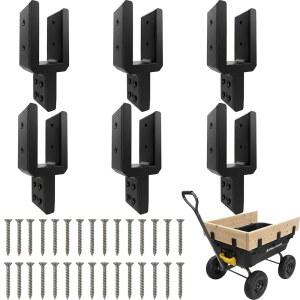 가든 카트 사이드월 부착물은 고릴라 7 12 Cu/Ft 유사한 왜건/트레일러에 적합하며 u2019 용량 증가 6개 세트 30개 나사 포함