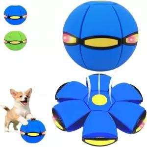매직 메타볼 바운싱 볼 플라잉 서커 반려동물 접이식 듀얼 폼 프리 스위칭 실내외 사용에 적합. 파란색