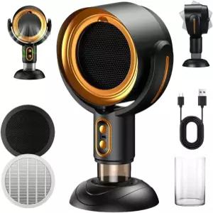 데스크탑 스모크 정화기 팬 휴대용 USB 충전식 각도 조절식 트랩 실내 흡연 요리 RV 사무실 및 주방에서