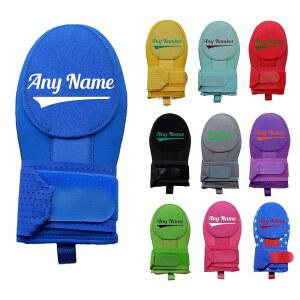 맞춤형 야구 소프트볼이 있는 슬라이딩 미트 글러브. 베이저러너 보호 장갑, 17가지 글꼴 색상 선택 및 2가지 크기