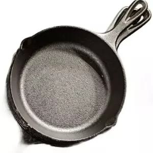 프리미엄 주물 냄비 무쇠 캠핑용 오븐 겸용 핸들형 에나멜 코팅 13cm 보조용 작은 계란용