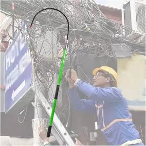 MZZKFC 레드 그린 옐로우 탈착식 단열 구명 도구 1.5개의 2개의 3M 휴대용 폴 라이브 라인 워크인 및 홈용