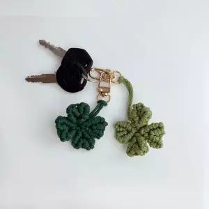 마크라메 네잎클로버 키링 열쇠고리 만들기 DIY 키트 nJP3+1Nfs