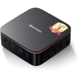 3년 보증이 제공되는 블랙뷰 MP20 미니 PC 컴퓨터 데스크탑 W11 프로 인텔 N150(업그레이드된 N95 N100) 16GB RAM 512GB M.2 SSD 4K Minipc 듀얼 WiFi 6 / 홈 오피스 비즈니스용 Bt