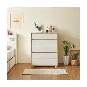 5단 서랍장 원목발 800 거실 서랍 엔틱 낮은 현관 홈카페 캐비닛