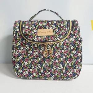 (힘찬)들꽃 멀티 방수 세면백 화장품가방 메이크업가방 위시 여행용파우치 토트치 목욕치 네일 화장품백 메