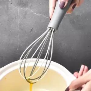 실리콘 거품기 반죽기 믹서 제빵 휘핑기 그레이 27cm bkv5+1XEK