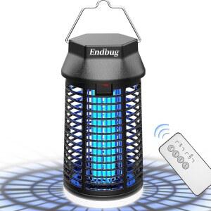 LED 조명이 있는 엔드버그 버그 재퍼 실내 방수 모기 야외 파티오 가든 뒷마당 집을 위한 퇴치용 플라이 트랩(원격제어)