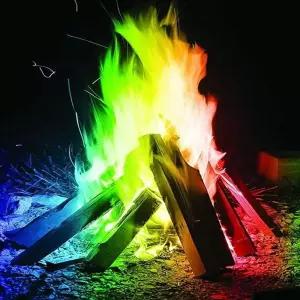 매직파이어 무지개빛 오로라 감성 캠핑 불멍 가루 Zjr7+5wID