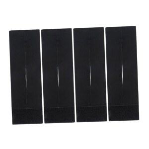 가나조노 4pcs 야구 글러브 스트랩 랩핑 밴드 교체 핸드 세이프티 고정 포수 가드 폴리에스터 블랙