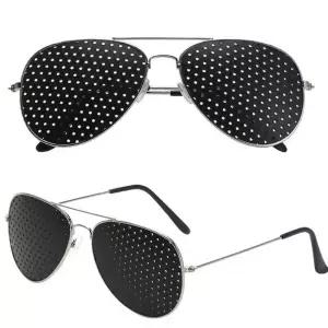 보잉 핀홀안경 금테 눈운동 안경 핀홀 선글라스 Tse1+4fFx