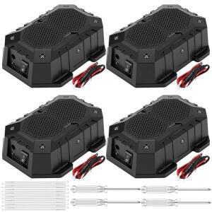 자동차 엔진 고양이 소리 마우스 기피제를 위한 퀄리리 4팩 설치류 기피제 6개의 깜빡이는 스트로브 라이트 배터리 /dc로 작동하여 쥐와 쥐가 차량 트럭에서 멀리 떨어져 있도록 합니다