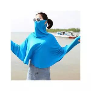 상체 가리개 목커버 얇은천마스크 여름 긴팔 자외선