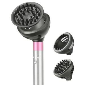 [미국배송] 다이슨 에어랩 멀티 스타일러와 호환되는 웨이브+컬 디퓨저 부착물 강화 웨이브의 두 가지 모드인 컬 코일 HS01 HS05 I.D. 그레이와 일치합니다